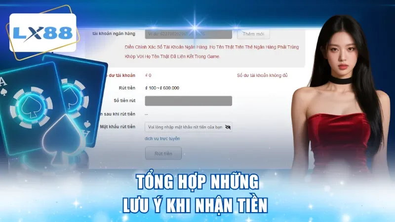 Tổng hợp những lưu ý khi nhận tiền